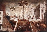 Agostino Tassi Competition on the Capitoline Hill oil painting on canvas